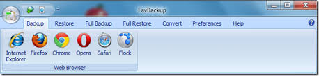 Copia de seguridad del navegador usando FavBackup