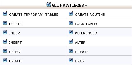 Utilización Mysql Database Wizard de cPanel  1